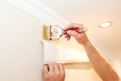 Pose de papier peint à Mandagout — revêtements muraux et toiles de verre